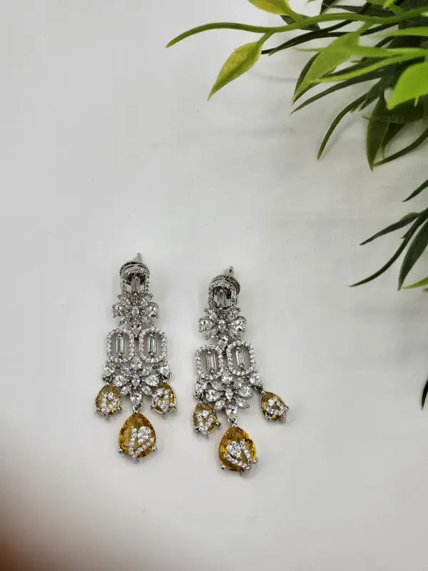 Handcrafted Jewelry with Glass Stone, Copper Alloy & Cubic Zirconia (AD) - Necklace Set