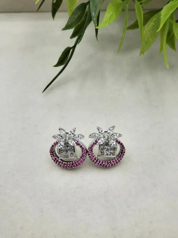 Stunning Handcrafted Silver-Tone Jewelry with Multi Accents - Earrings