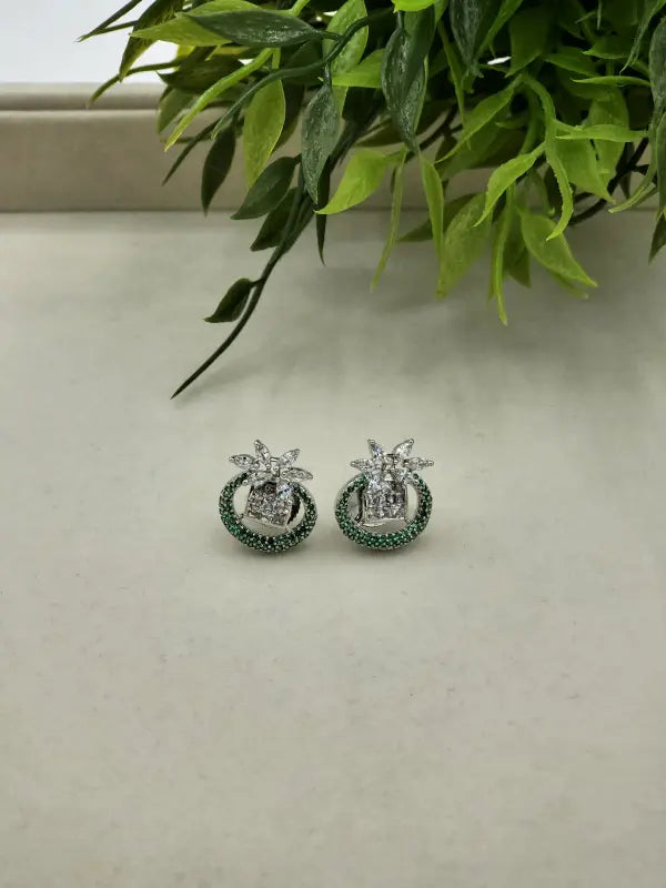 Stunning Handcrafted Silver-Tone Jewelry with Multi Accents - Earrings