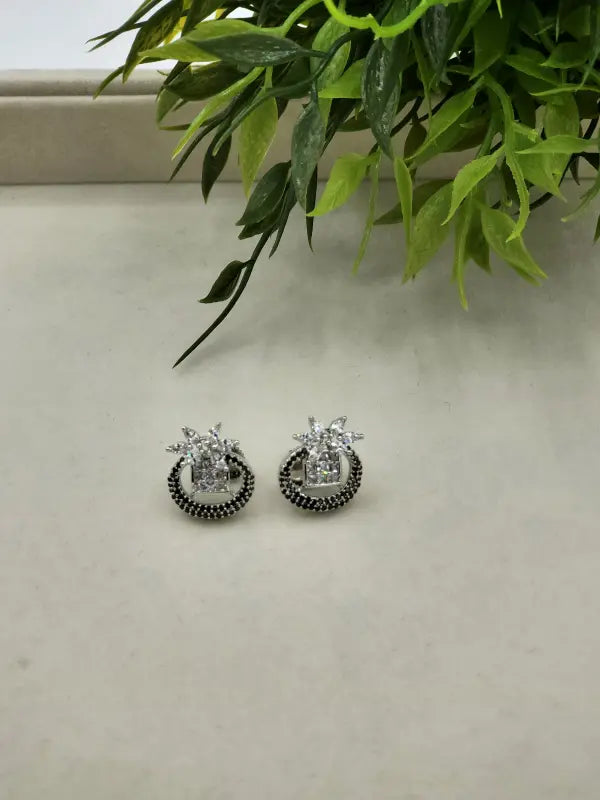 Stunning Handcrafted Silver-Tone Jewelry with Multi Accents - Earrings