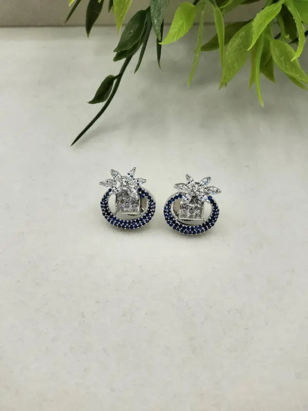 Stunning Handcrafted Silver-Tone Jewelry with Multi Accents - Earrings