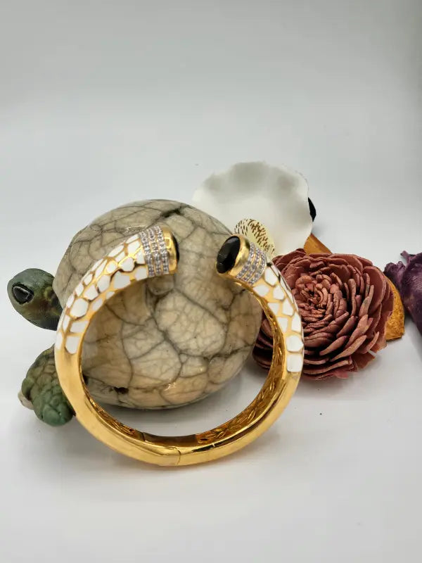 Handcrafted Victorian Jewelry with Semi-Precious Stones & Cubic Zirconia - White Radiance, Bracelet