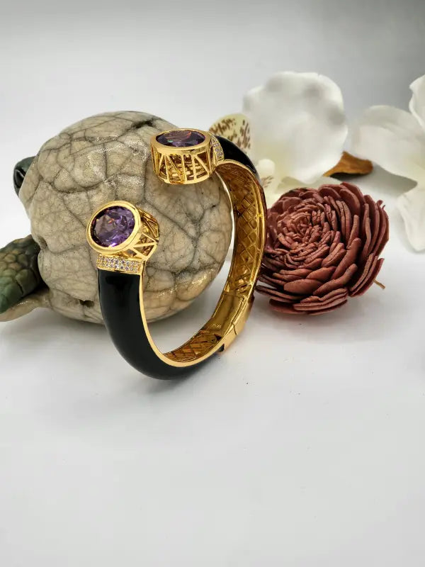 Handcrafted Victorian Jewelry with Semi-Precious Stones & Cubic Zirconia - Bracelet
