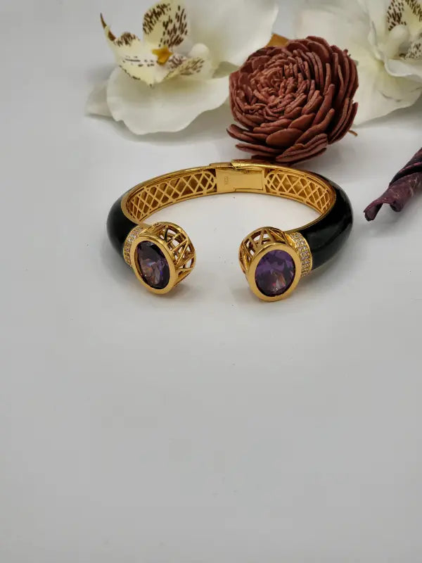 Handcrafted Victorian Jewelry with Semi-Precious Stones & Cubic Zirconia - Bracelet