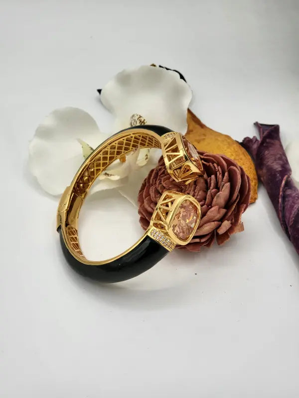 Handcrafted Victorian Jewelry with Semi-Precious Stones & Cubic Zirconia - Bracelet