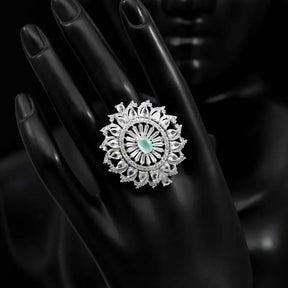 Handcrafted Ring with Precious and Semi-Precious Stones
-Ring