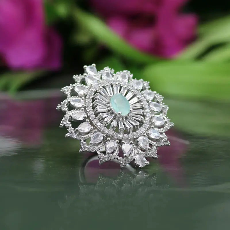Handcrafted Ring with Precious and Semi-Precious Stones
-Ring
