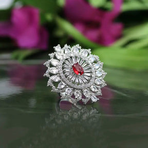 Handcrafted Ring with Precious and Semi-Precious Stones
-Ring